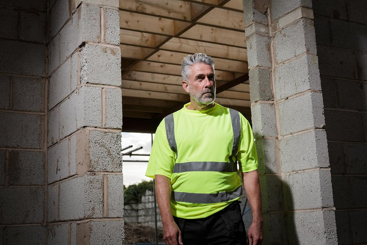 Blackrock Hi Vis Yellow T-Shirt, Men's &amp; Women's Lightweight, Comfortable &amp; Breathable