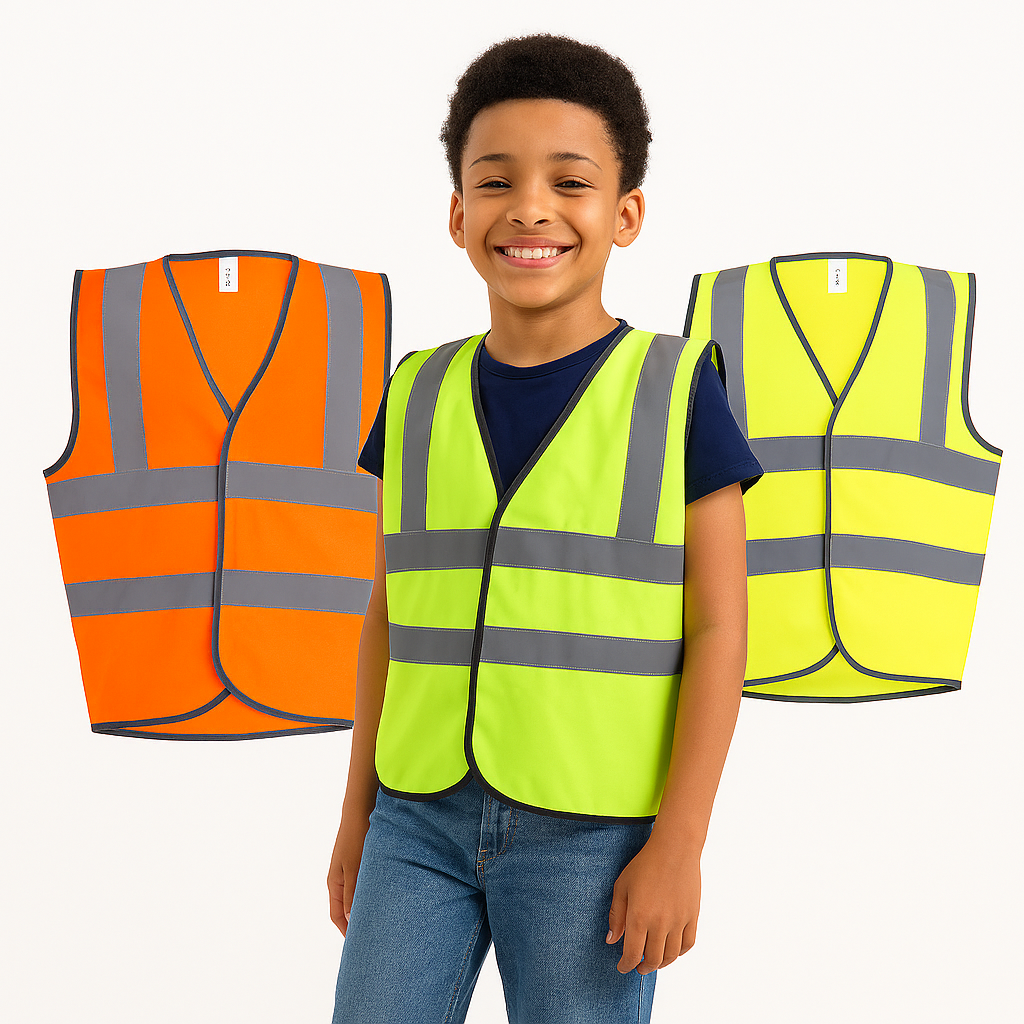 Uneek UC806 Childrens Hi-Viz Waist Coat Hi Vis Vest Kids
