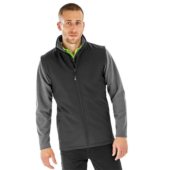 Result Men's Recycled 2-Layer Printable Softshell Bodywarmer