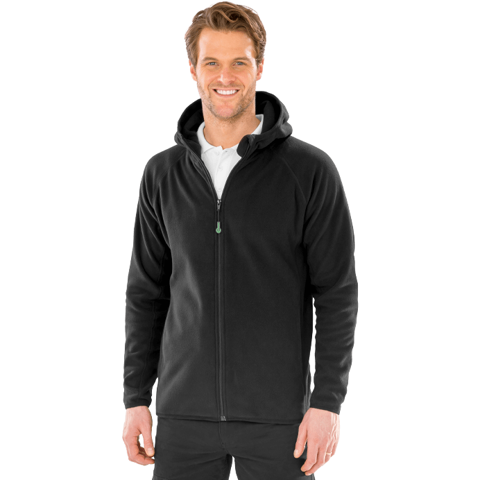 Result Recycled Unisex Hooded Microfleece Jacket