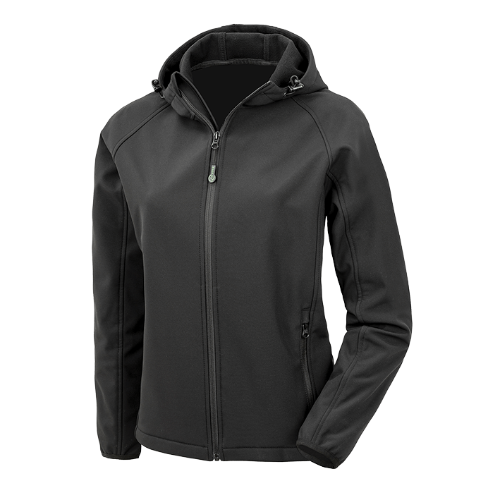 Result Ladies 3-Layer Recycled Printable Hooded Softshell