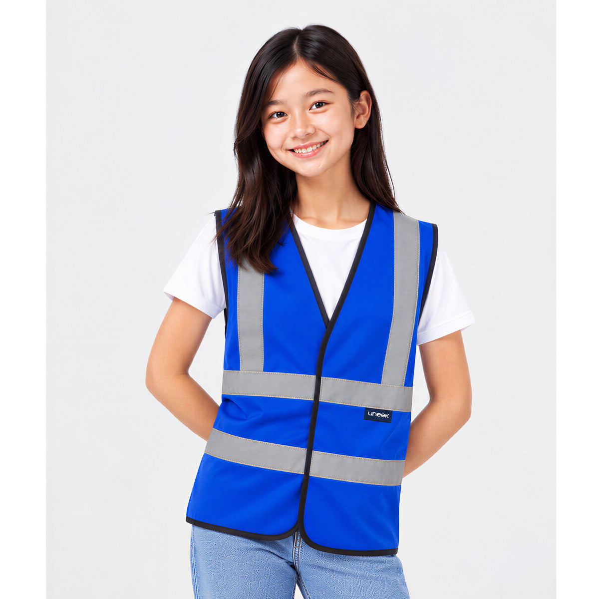 Uneek UC806 Childrens Hi-Viz Waist Coat Hi Vis Vest Kids