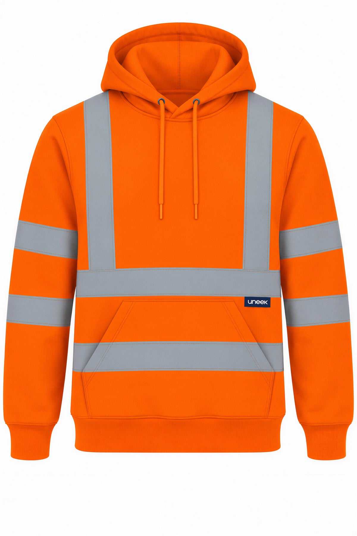 Uneek UC814 Hi Vis Hooded Sweatshirt