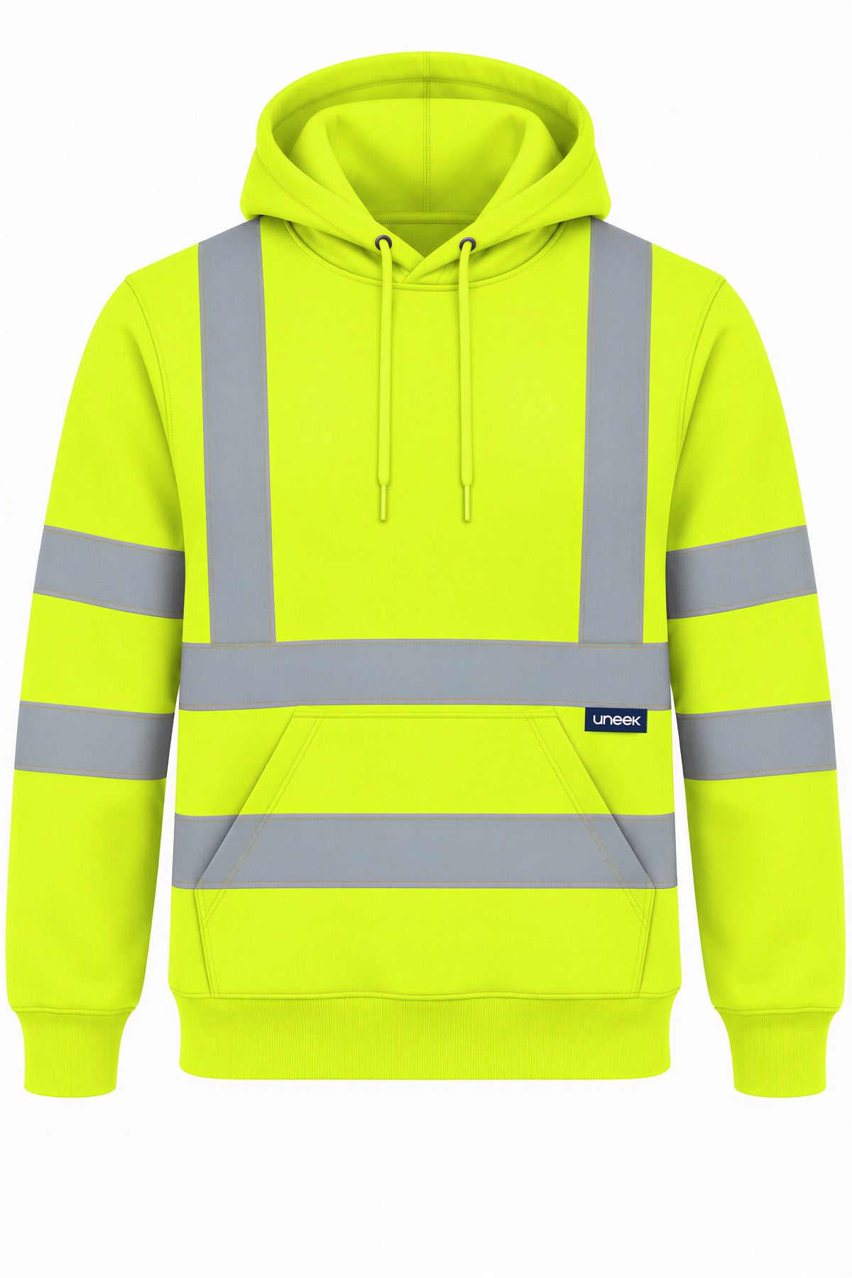 Uneek UC814 Hi Vis Hooded Sweatshirt