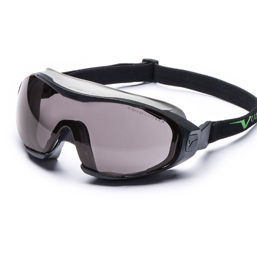Univet 6X1 Perfect Hybrid Safety Glasses Goggles Smoke Lens