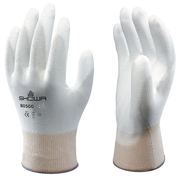 Showa B0500 Gloves Work PU Grip White