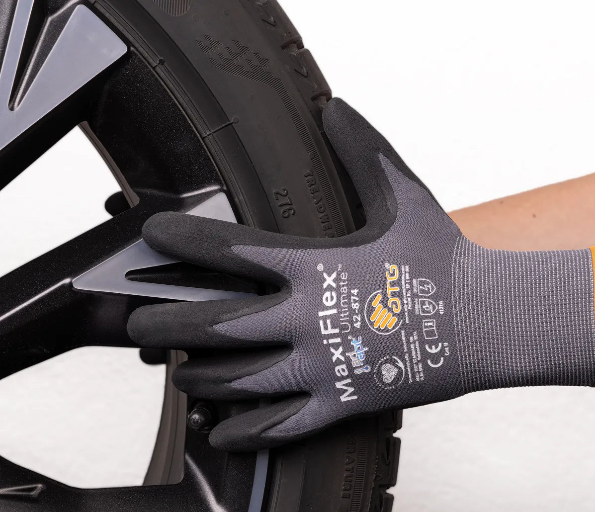 12 Pairs ATG MaxiFlex Ultimate 42-874 Nitrile Foam Work Gloves