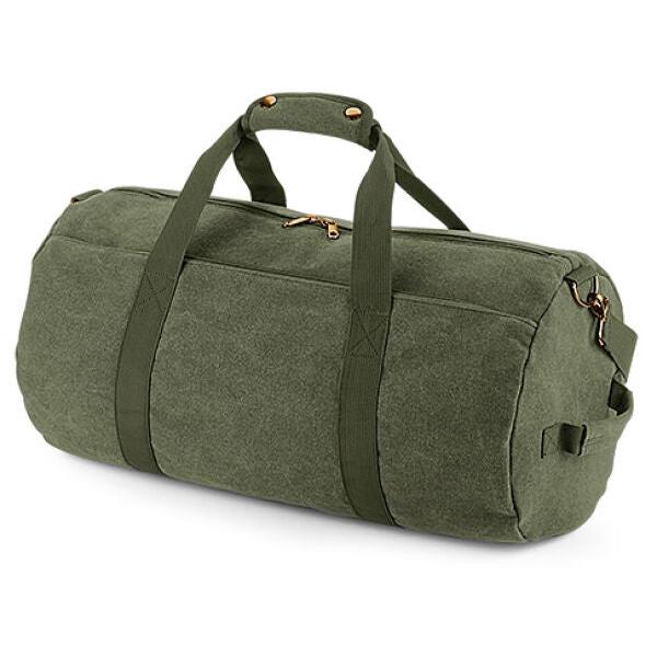 BagBase BG655 Vintage Canvas Barrel Bag