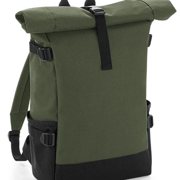 BagBase BG858 Block Roll-Top Backpack