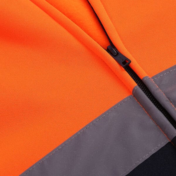 Yoko Hi-Vis Zipped Soft Feel Jersey Hoodie