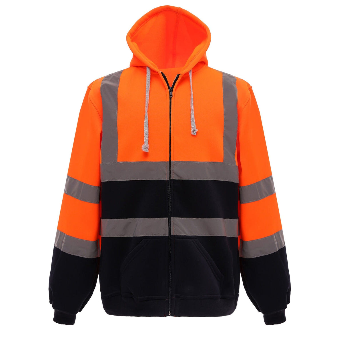 Yoko Hi-Vis Zipped Soft Feel Jersey Hoodie