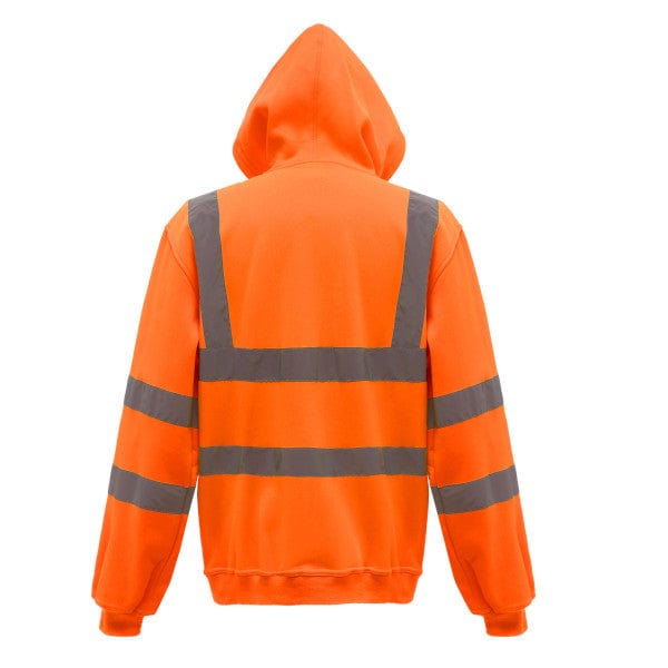 Yoko Hi-Vis Zipped Soft Feel Jersey Hoodie