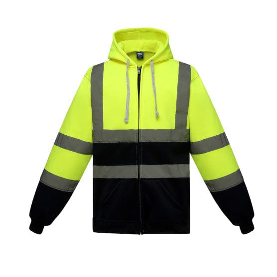 Yoko Hi-Vis Zipped Soft Feel Jersey Hoodie