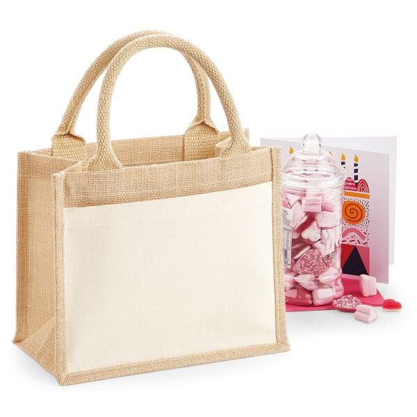 Westford Mill W425 Cotton Pocket Jute Gift Bag
