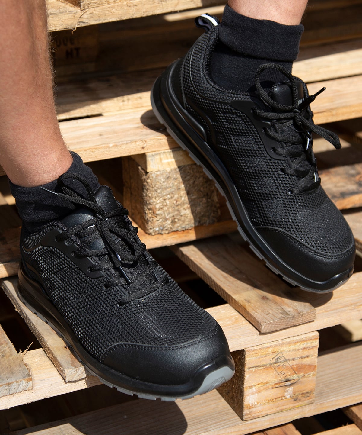 Result Work-Guard Unisex All Black Safety Trainer