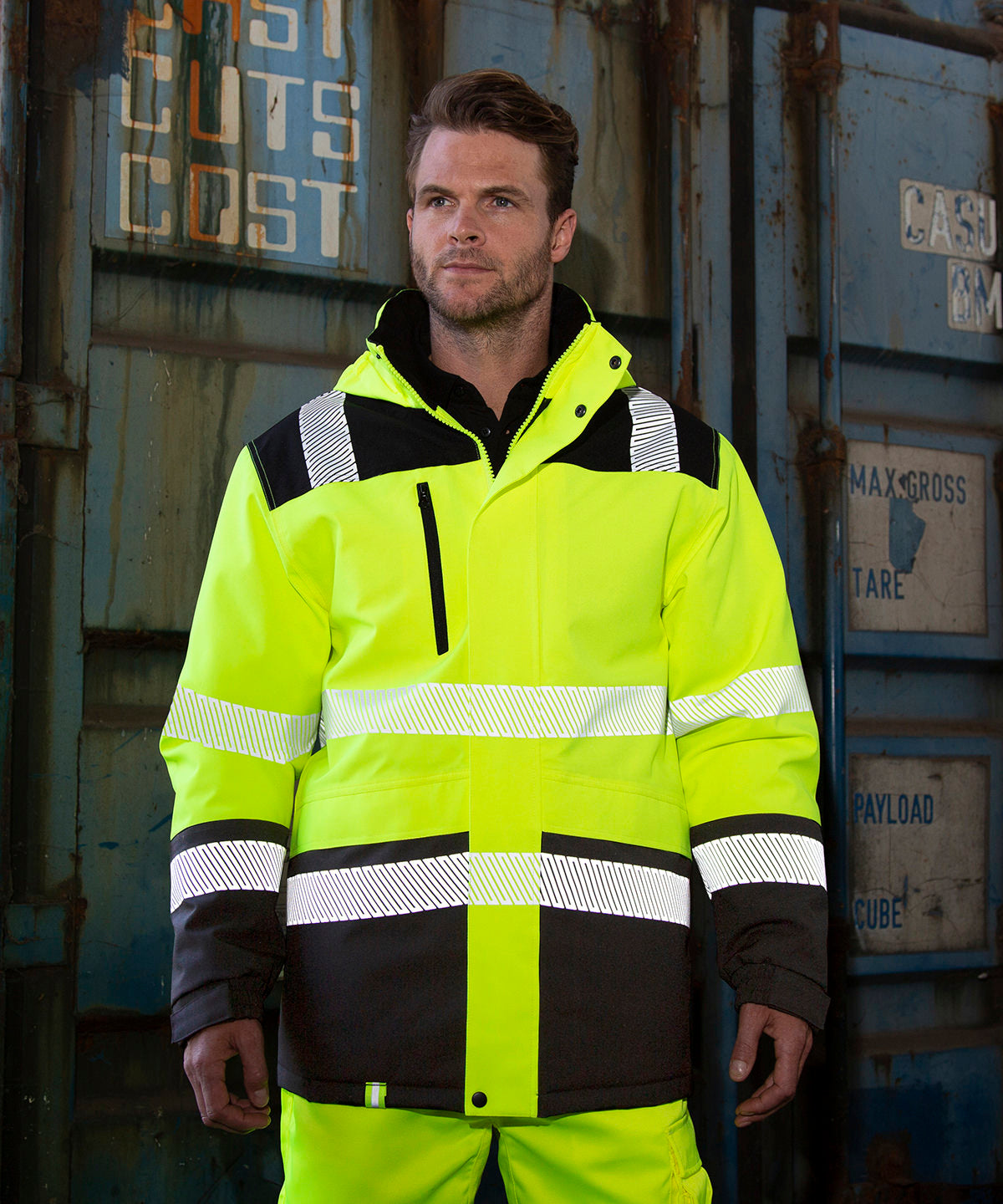 Result Safe-Guard Hi Vis Recycled Extreme Tech Softshell Coat R475X