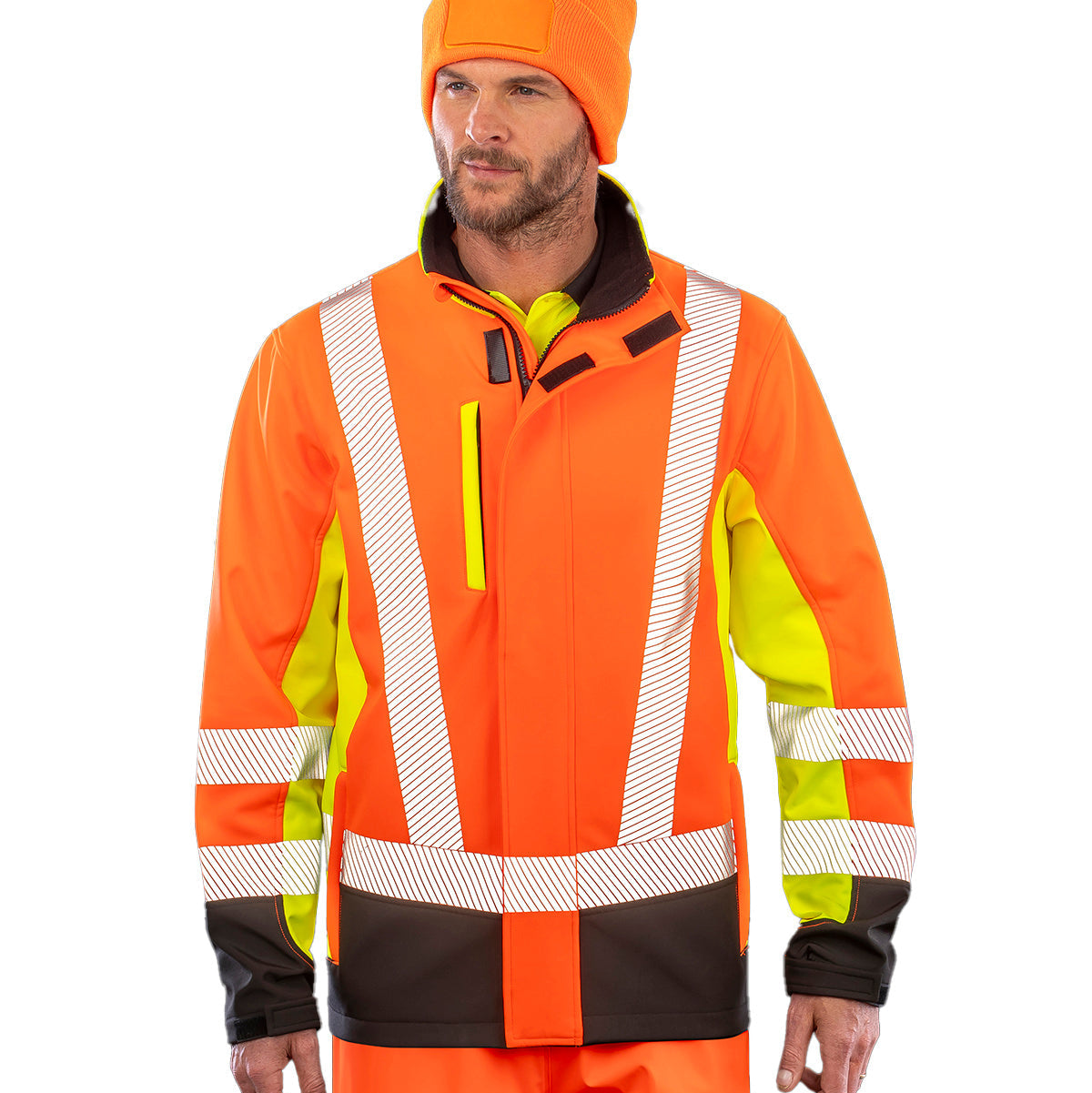 Result Recycled 3-layer Printable 3-Tone Safety Softshell R506X