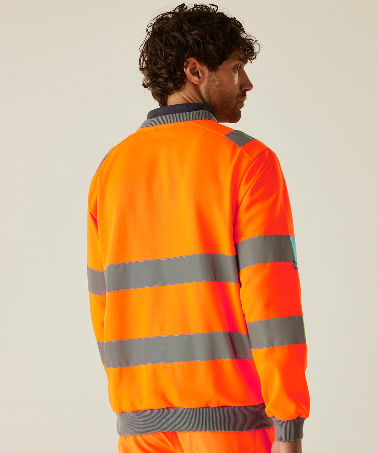 Hi-Vis Pro Contrast Crew Neck Sweatshirt TRF813