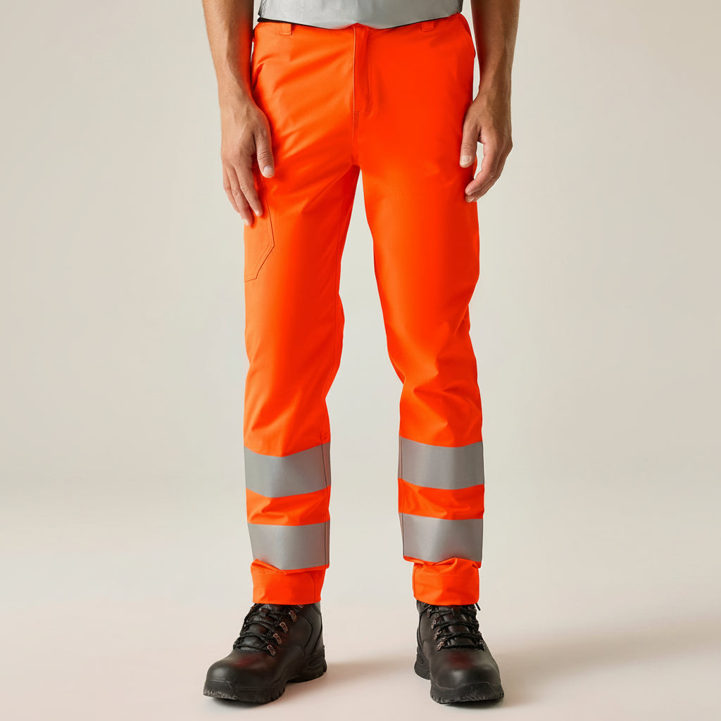 Regatta Hi Vis Pro Contract Stretch Action Trousers