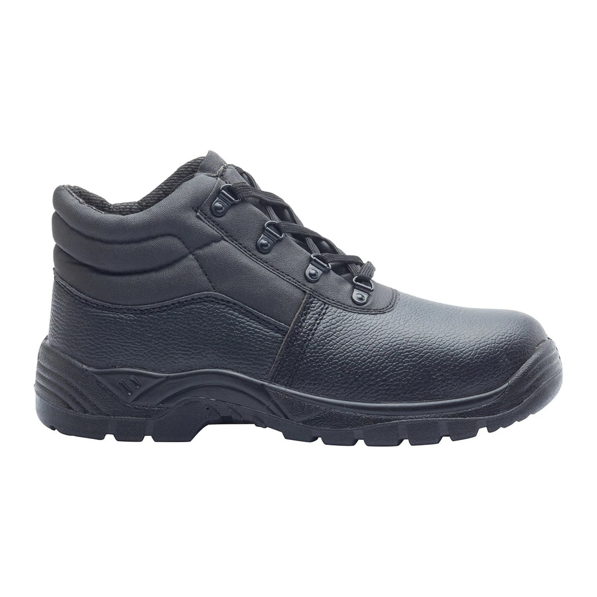 Black Chukka Safety Synthetic Leather Work Boots