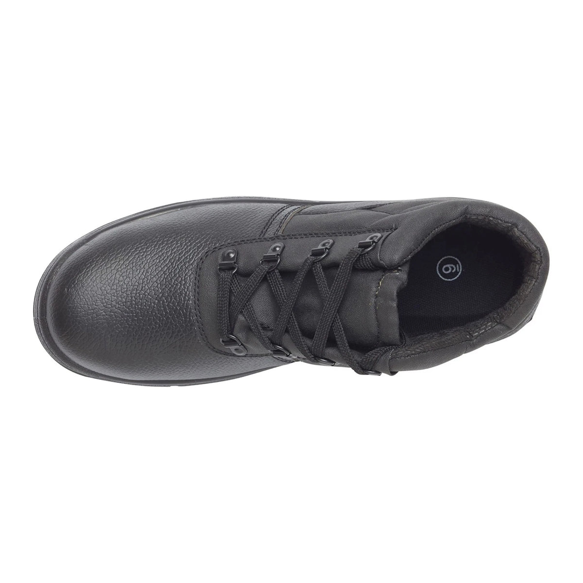 Black Chukka Safety Synthetic Leather Work Boots