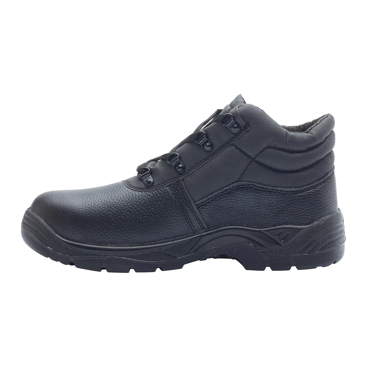 Black Chukka Safety Synthetic Leather Work Boots