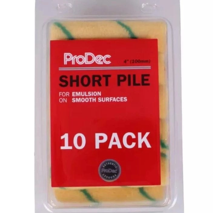 ProDec 4&quot; Short Pile Mini Rollers - 10 Pack