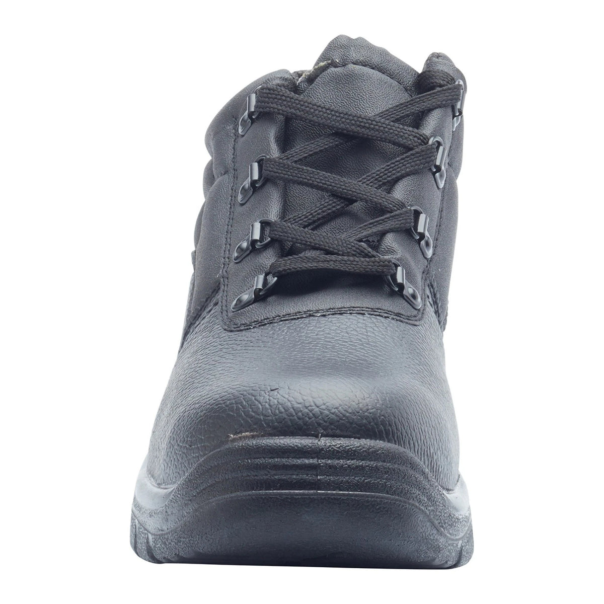Black Chukka Safety Synthetic Leather Work Boots