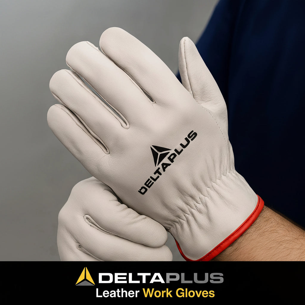Delta Plus Abrasion Leather Safety Gloves