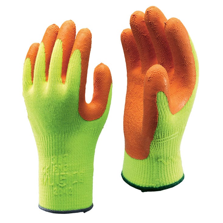 Showa 317 Gloves Hi Vis Builders Grip Gloves 