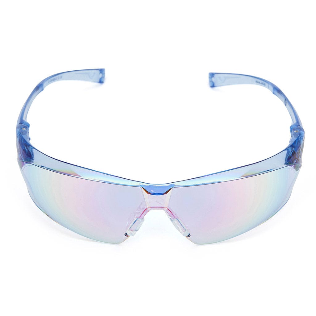 Univet 505 Blue Lens Safety Glasses Face On