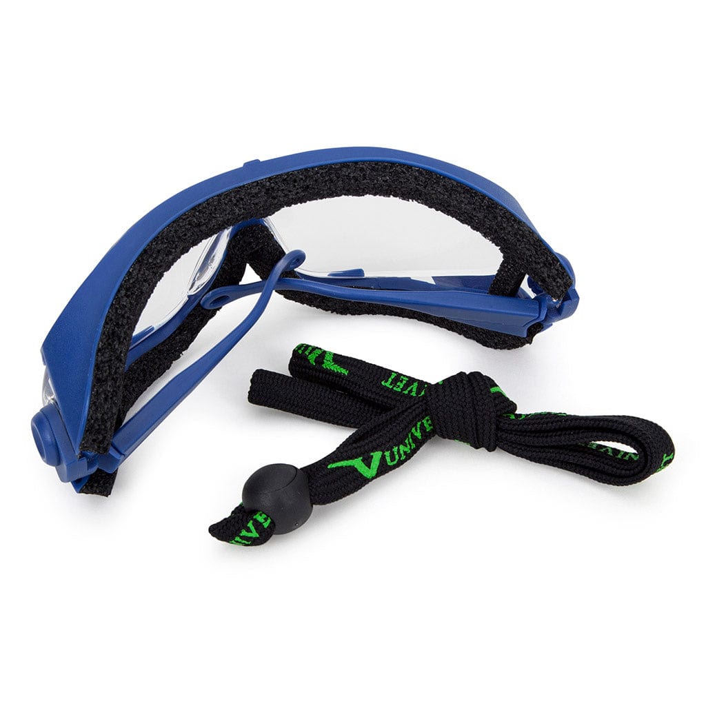 Univet 543 Hybrid Goggles / Glasses Clear Lens & Neck Cord