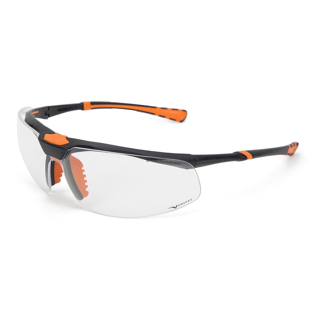 Univet 5X3 High Technology Safety Glasses Clear Lens