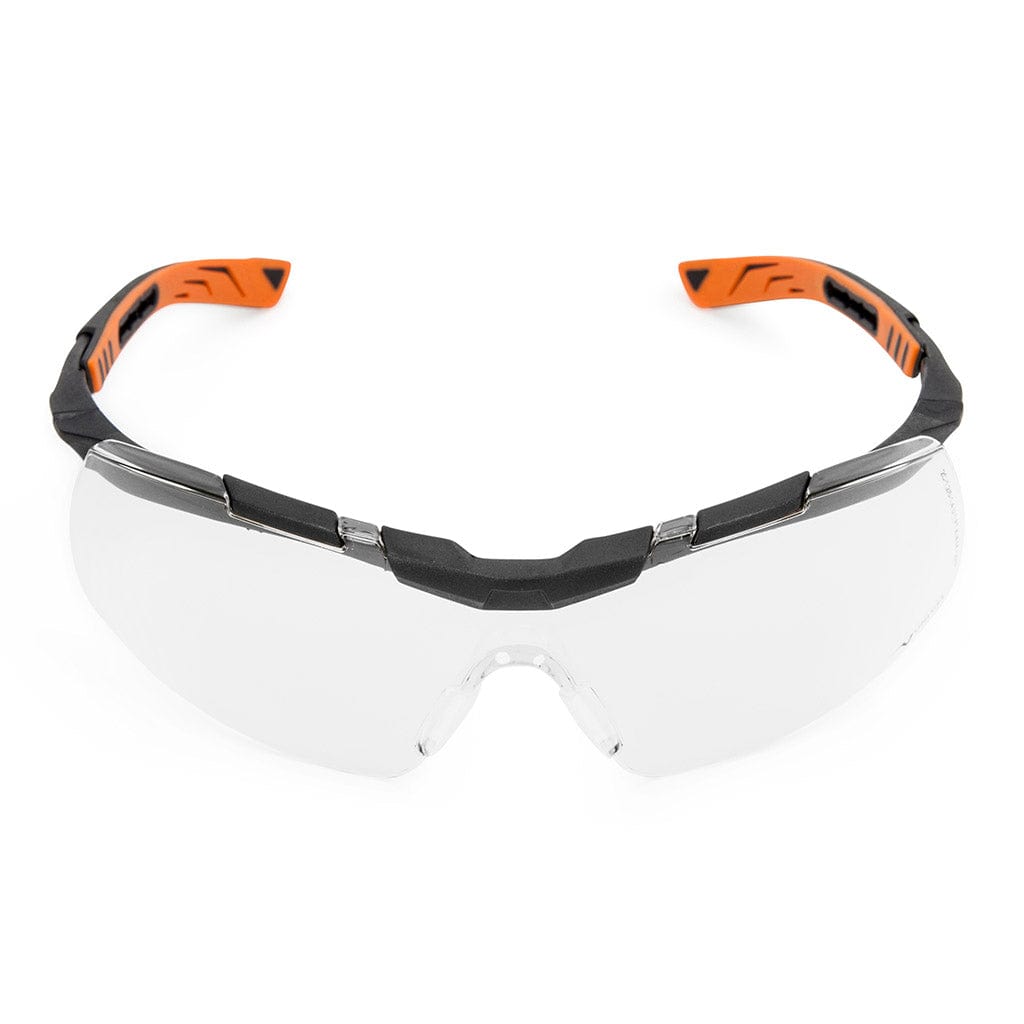 Univet 5X6 Sporty Design Wrap-around Safety Glasses Clear Lens