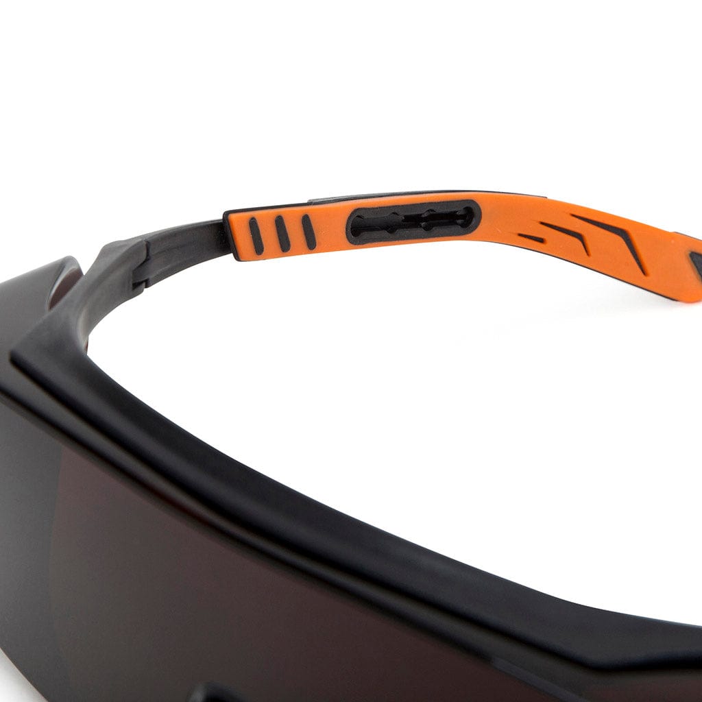 Univet 5X7 Ultimate Over Specs Italian Safety Amber Lens Glasses