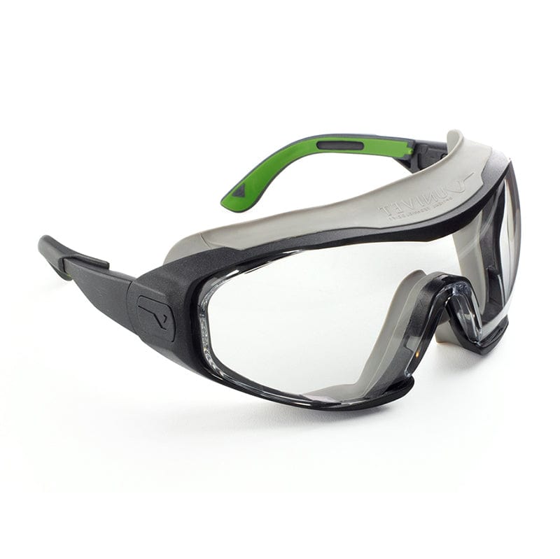 Univet 6X1 Perfect Hybrid Safety Glasses Goggles Clear Lens 