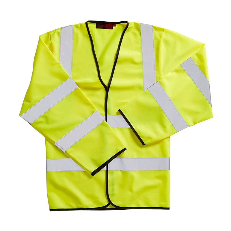 Blackrock Long Sleeved Hi Vis Vest Waistcoat Hi-Vis Yellow