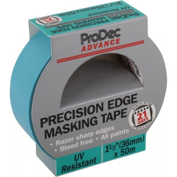 ProDec Advance 36mm x 50m UV Resistant Precision Edge Masking Tape