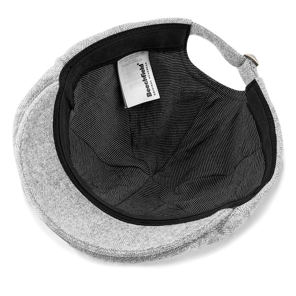 B622 Light Grey Flat Cap Inside