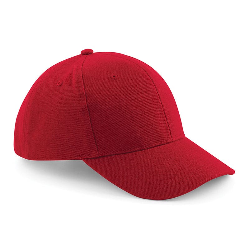 Beechfield Pro-Style Heavy Brushed Cotton Cap Classic Red