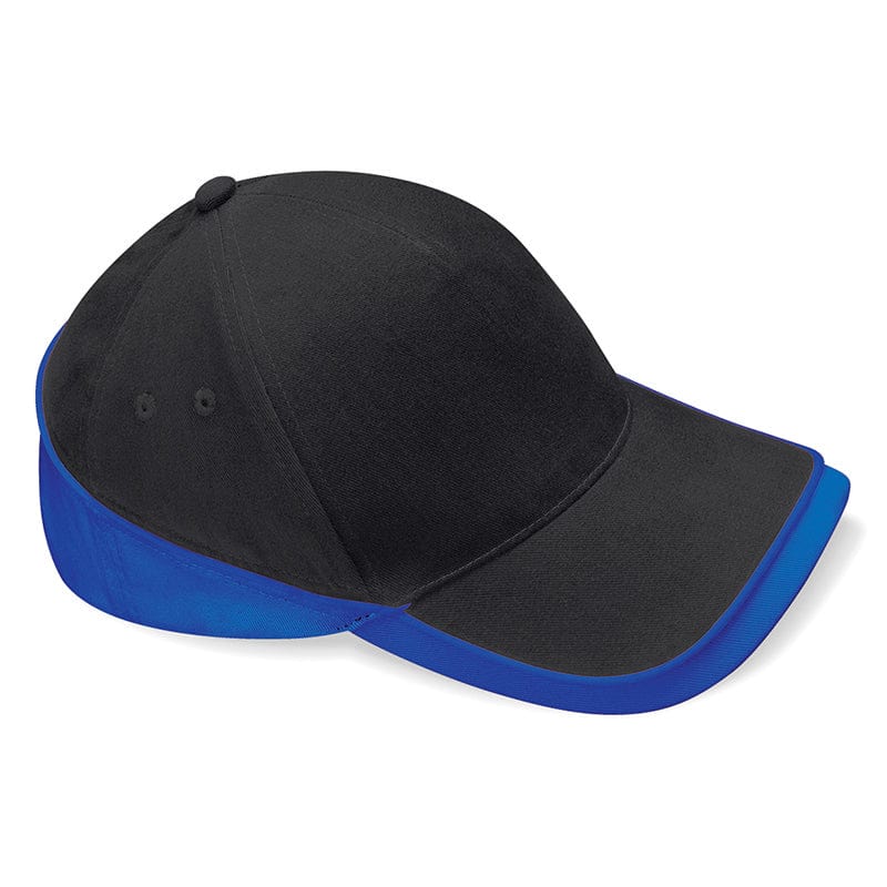 Beechfield Teamwear Competition Cap Black / Bright Royal