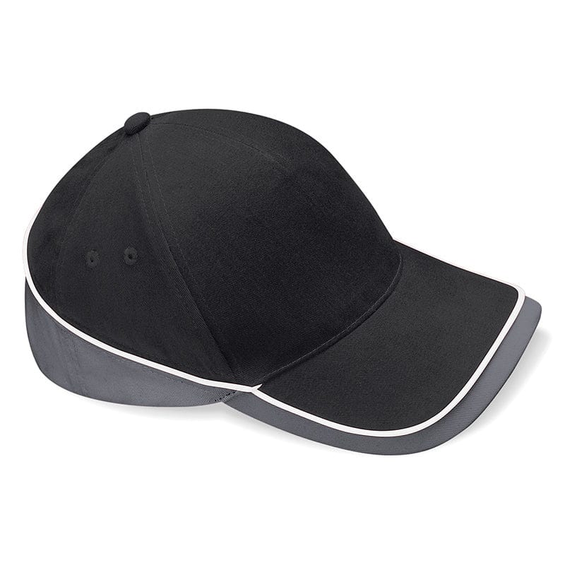 Beechfield Teamwear Competition Cap Black / Graphite Grey / White