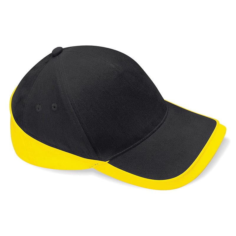 Beechfield Teamwear Competition Cap Black / Yellow