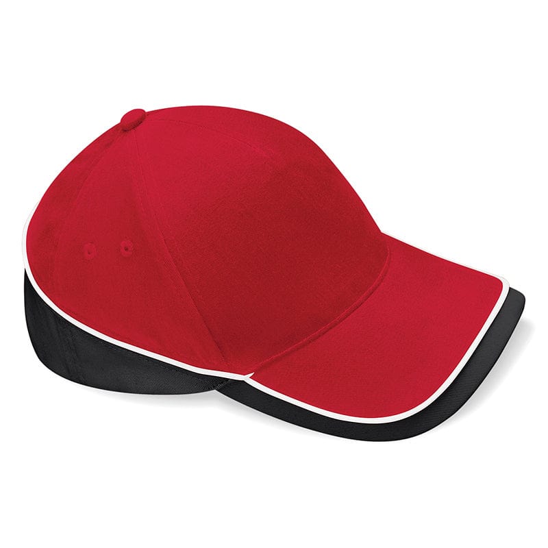 Beechfield Teamwear Competition Cap Classic Red / Black / White