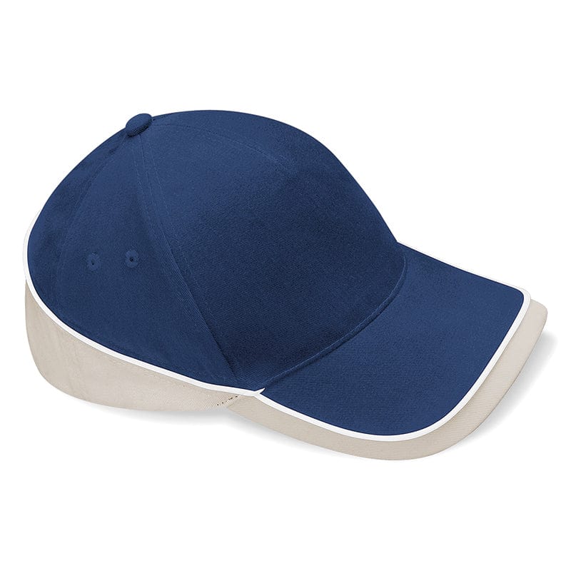 Beechfield Teamwear Competition Cap French Navy / Putty / White
