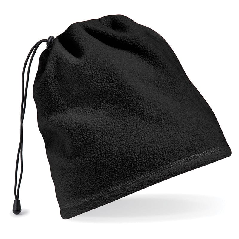 Beechfield Suprafleece Snood/Hat Combo Black