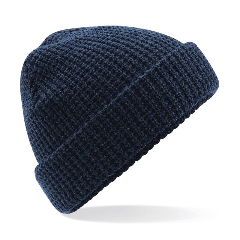 Beechfield Classic Waffle Knit Beanie French Navy
