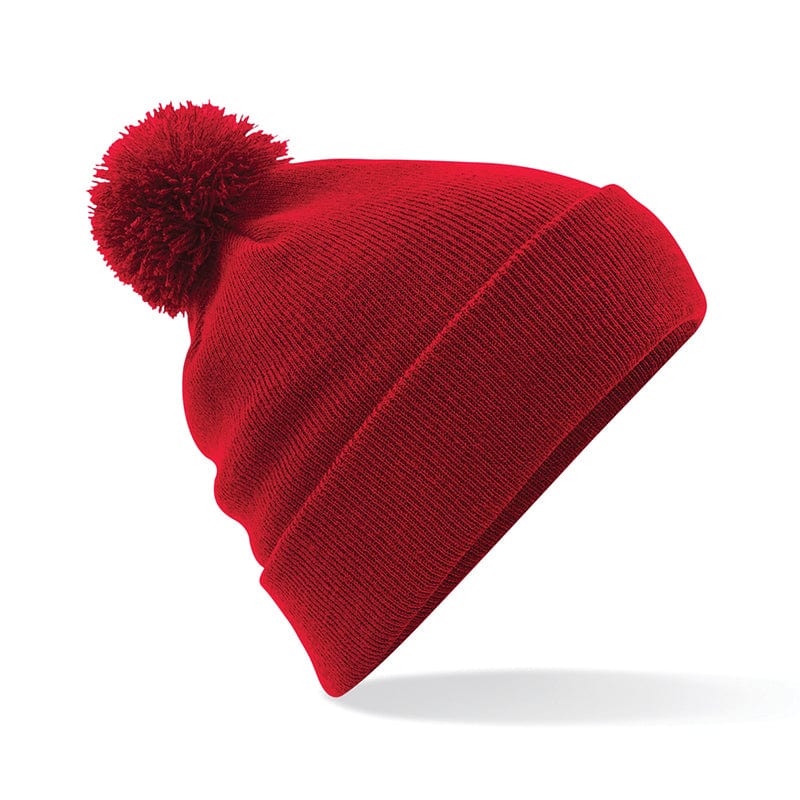 Beechfield Original Pom Pom Beanie Classic Red