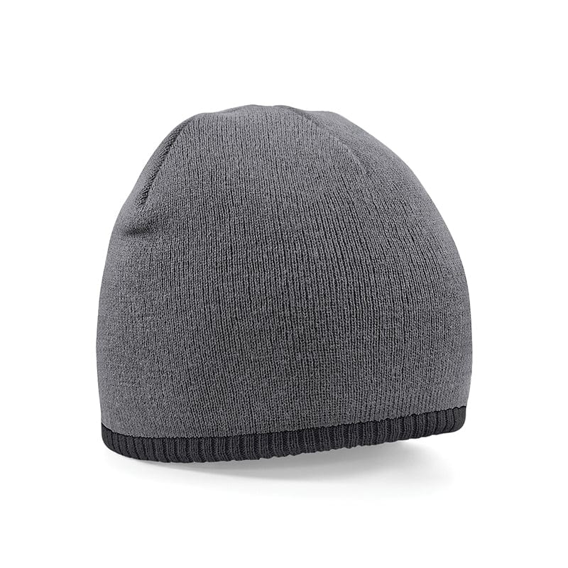 Beechfield Two-Tone Pull On Beanie Graphite Grey / Black