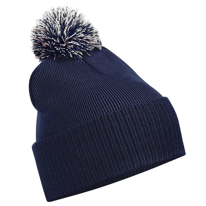 Beechfield Snowstar Beanie French Navy / Light Grey